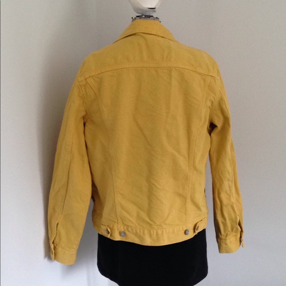 S LOGG Denim Jacket Jean Gold Mustard Slim Waist - Picture 5 of 10